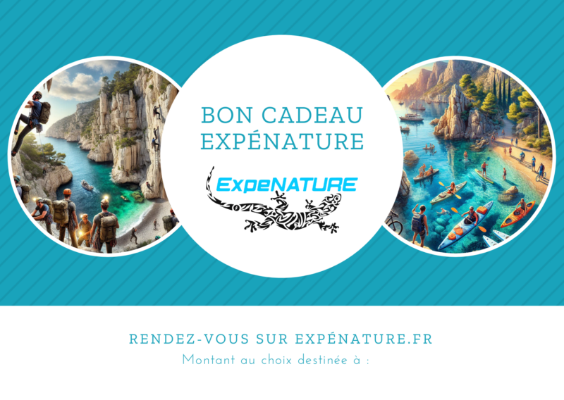 Bon cadeau ExpéNature activité au choix sur le site internet ExpéNature.fr guide dans les calanques