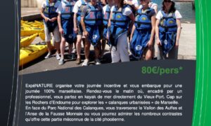 Journée Incentive Kayak de mer Calanques urbanisées Marseille