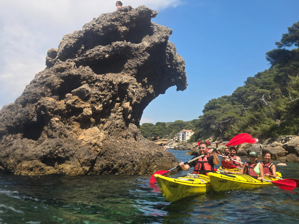 saint cyr sur mer Sortie encadrée kayak de mer calanques de st cyr sur mer