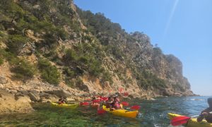 saint cyr sur mer Sortie encadrée kayak de mer calanques de st cyr sur mer Kayak mer Provence Paddle randonnée nautique Kayak eau turquoise Excursion paddle en grou