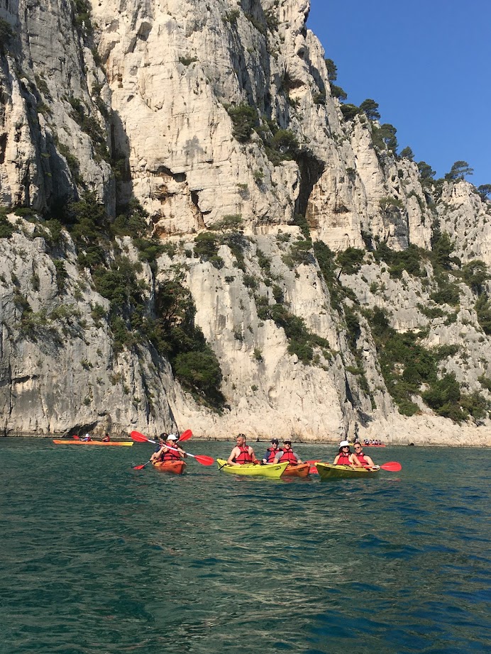 2021-08-17 activité encadrée kayak de mer calanques de Cassis Méditerranée
