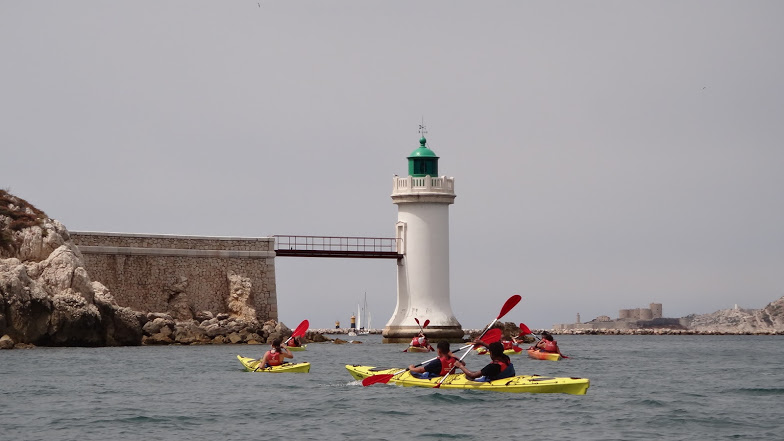 2021-07-12 Sortie encadrée kayak de mer calanques de Marseille Vieux Port méditerranée
