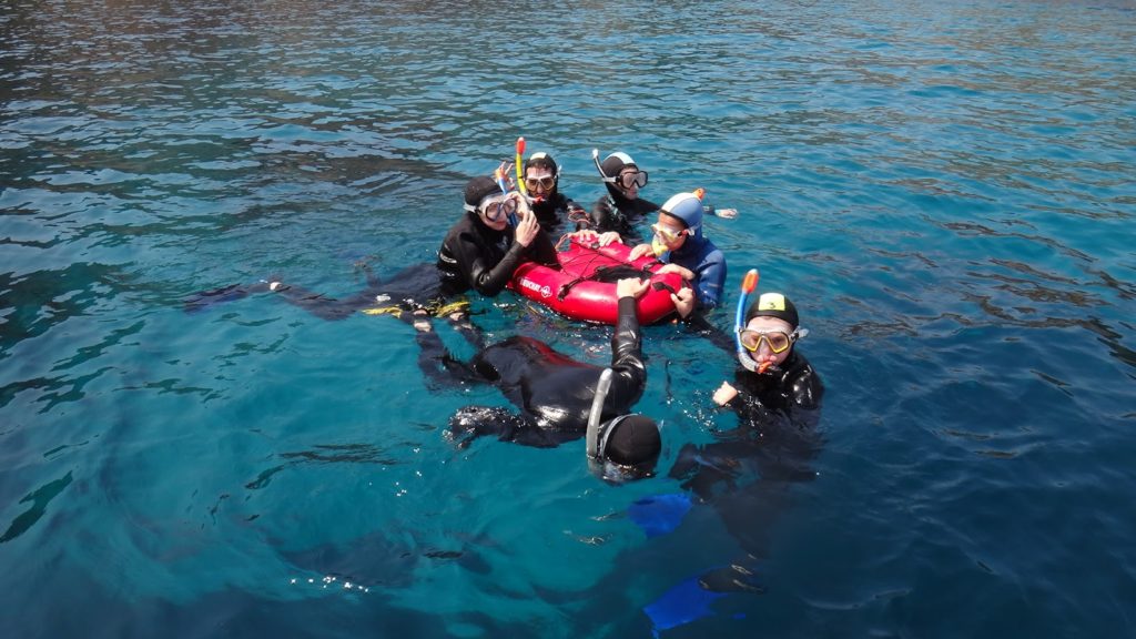 2021-08-12 Randonnée palmée snorkeling encadrement jeunes découverte calanques de La Ciotat provence