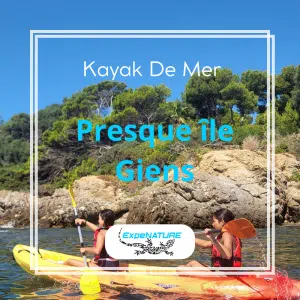presque ile giens porquerolles en kayak de mer avec guide porquerolles