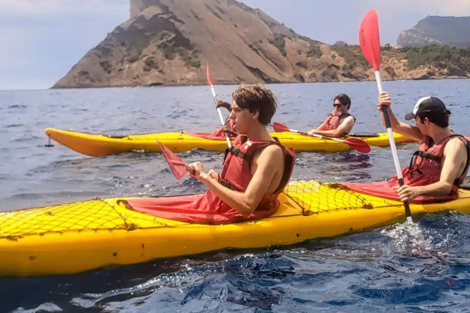 randonnée kayak jeune Marseille école